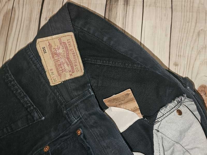 Spodnie Levi's 501 W36 L32 czarne