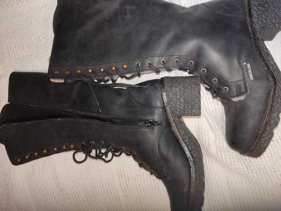 Сапоги жіночі зимові Angelini нубук, овчина р. 37