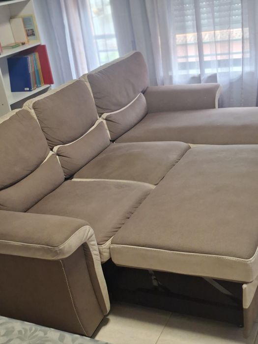 Vendo sofá chaise-long