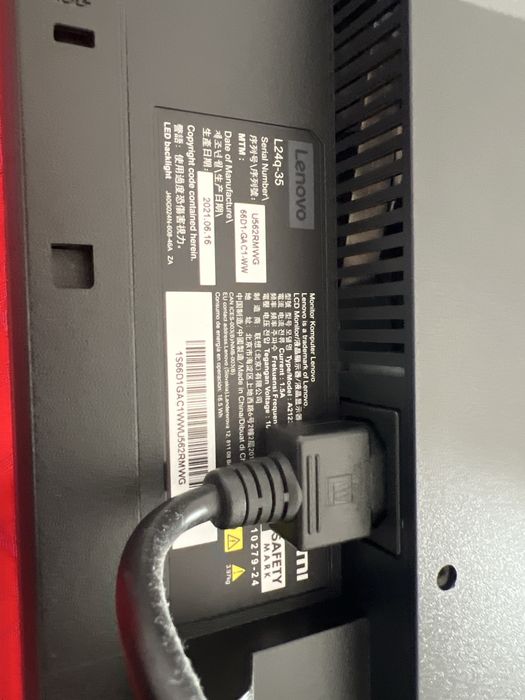 Monitor QHD Lenovo L24q-35 como novo