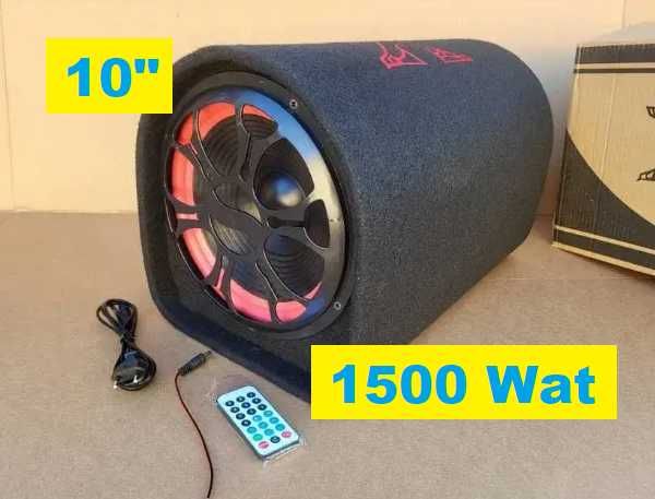 Бочка самбуфер / активный сабвуфер 10 дюймовый сабуфер в машину авто