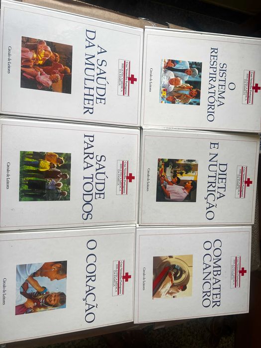 lote livros Biblioteca Medica da Familia Cruz Vermelha