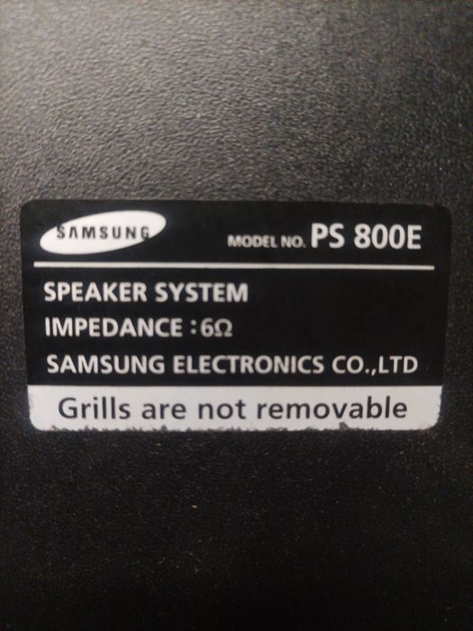 Colunas Hi-Fi Samsung PS 800E