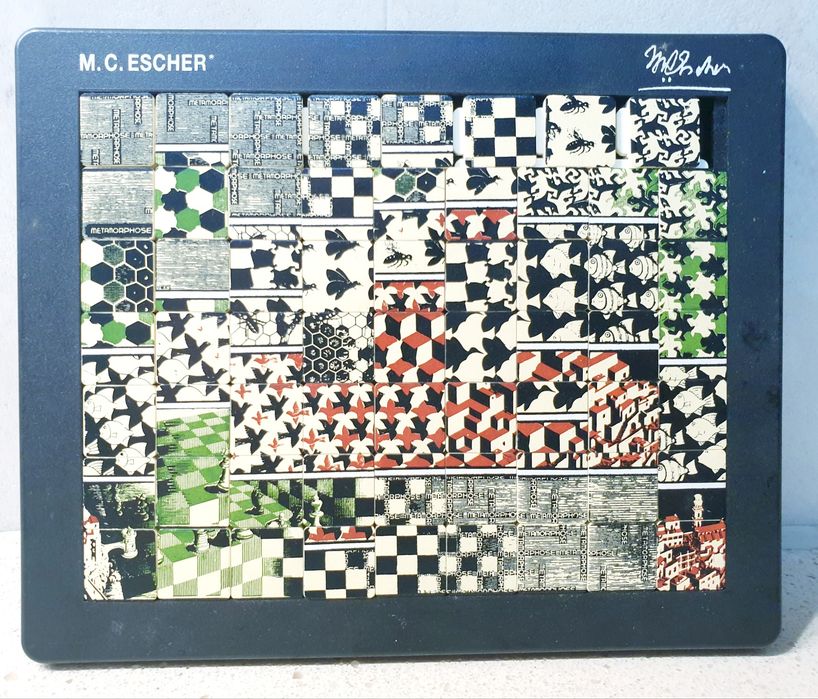 M.C. Escher "Metamorphose" Quebra cabeça deslizante