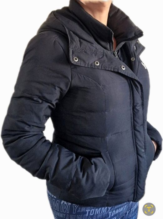 Kurtka puchowa Abercrombie granat M
