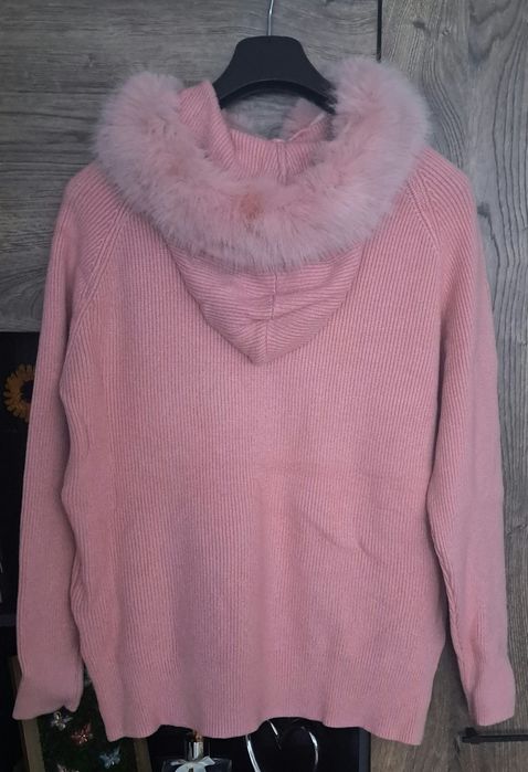 Moewy,nowy sweter,pudrowy róż,r.42/44