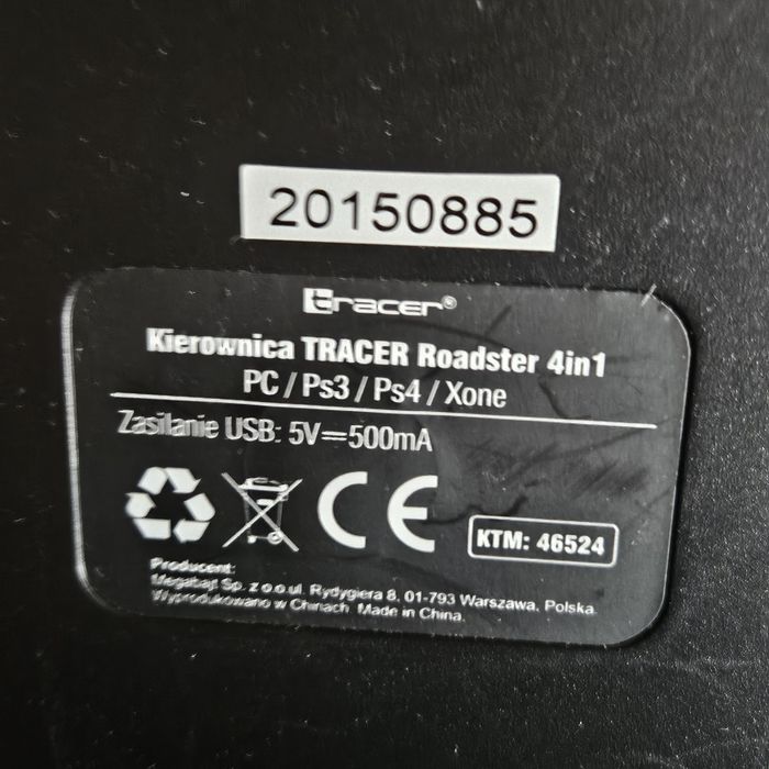 Kierownica do gier Tracer Roadster 4w1