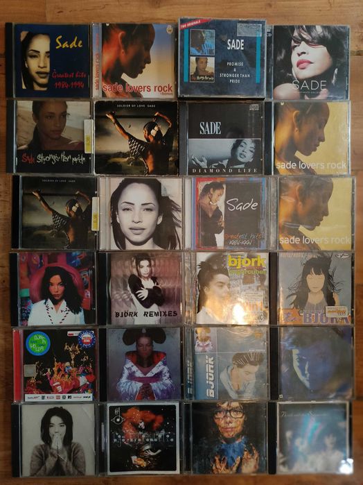 Bjork, Sade - płyty cd.
