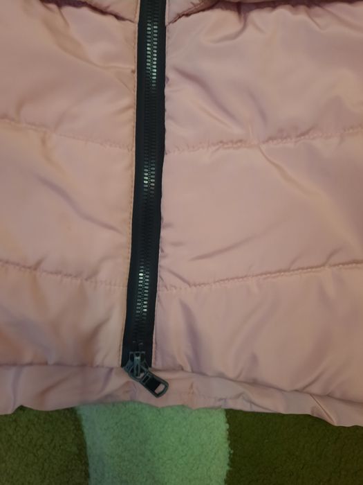 Пуховик, розовий, S-М