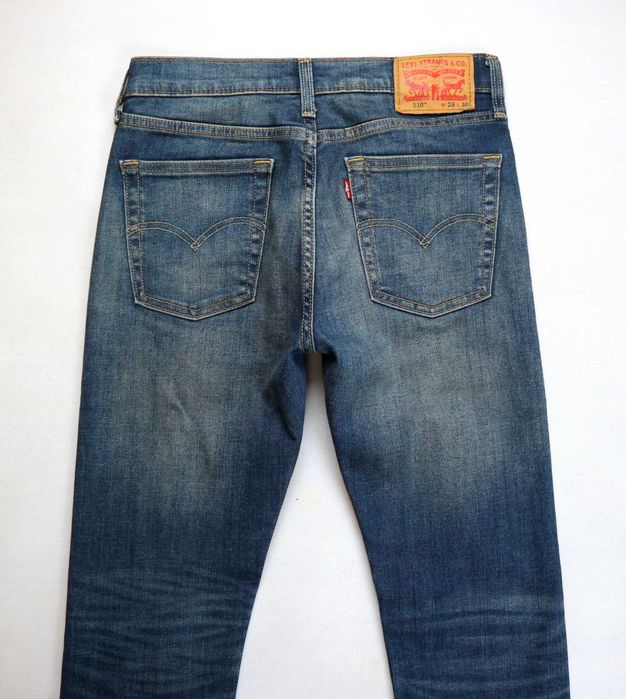Levis 510 Skinny spodnie jeansy W28 L30 pas 2 x 38/40 cm