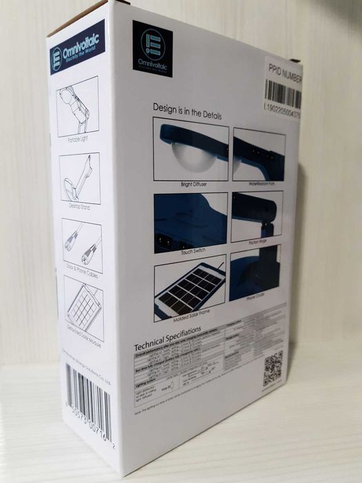 Настольная лампа солнечная панель 2,4 Вт зарядка для телефона фонарь