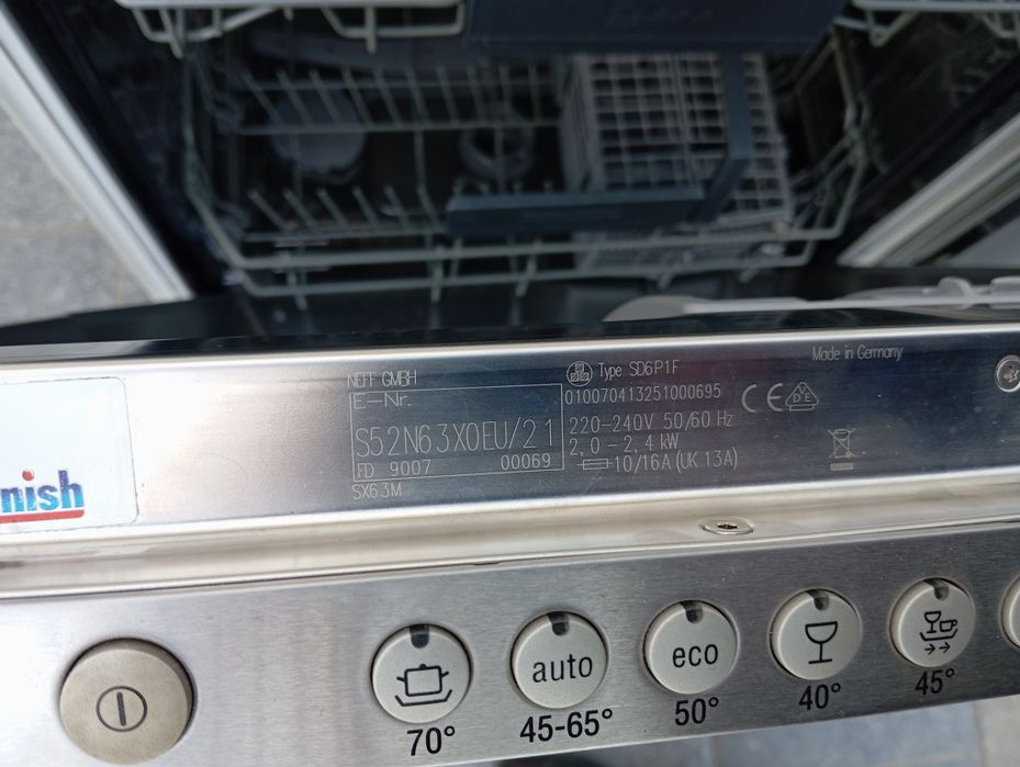 Посудомоечная машина Bosch Neff 60см встраиваемая INVERTER A+++ из Германии ГАРАНТИЯ 6 месяцев