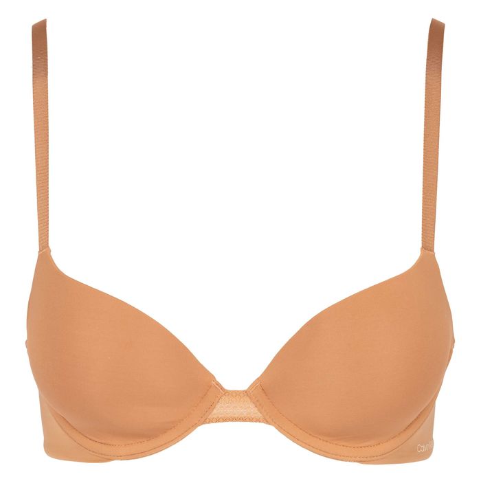Biustonosz Calvin Klein Perfectly Fit Flex 80C nude demi nowy