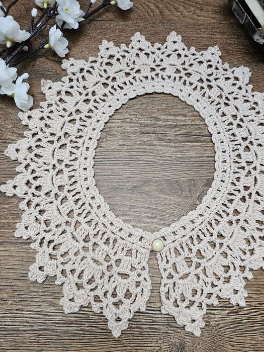 Kołnierzyk bawełniany, Kołnierz, ozdoba, Kołnierzyk