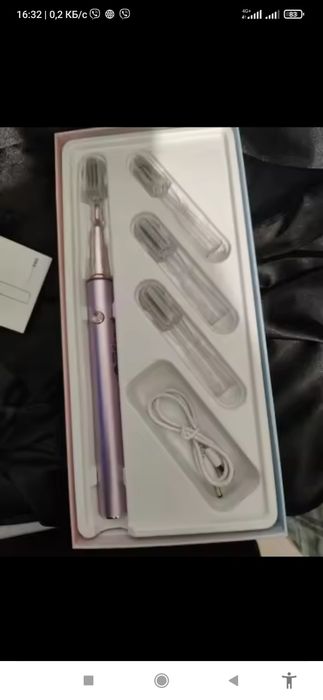 Электрическая ультразвуковая зубная щетка (38 000 вибр/мин)+ 3 насадки