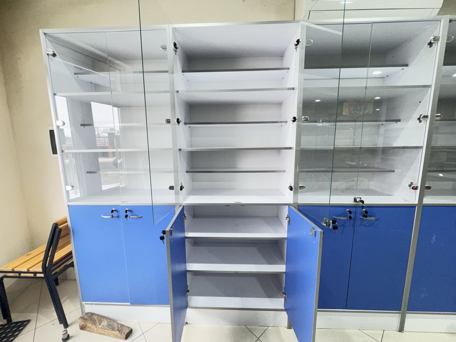 Торговые витрины со стеклом, шкафы для магазина