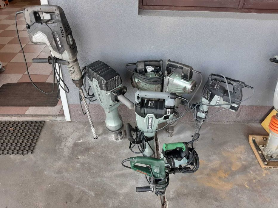 Wynajem zagęszczarki 77-410kg skoczek młot zacieraczka wiertnica