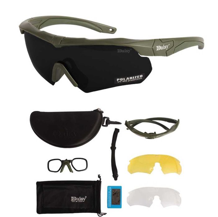 Тактические солнцезащитные очки Daisy X10 с поляризацией олива