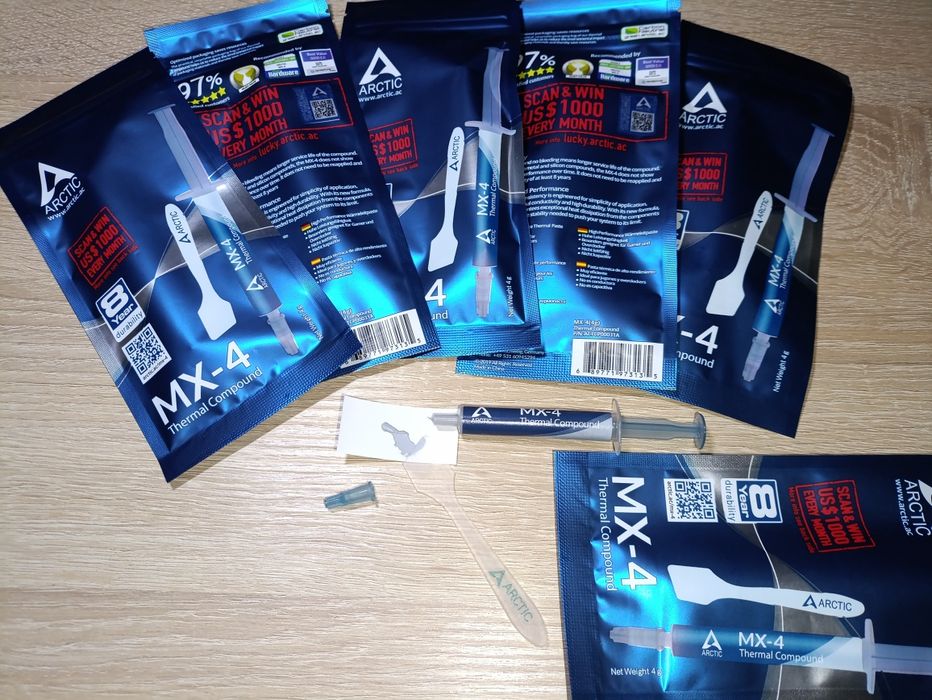 Термопаста Arctic MX-4+лопатка оригінал!!! 4грами. МX-6 4грами
