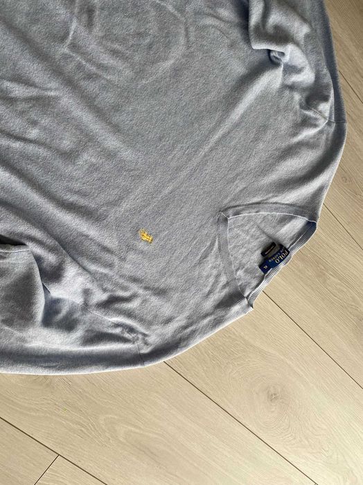 RALPH LAUREN r.XL oryginalny sweterek męski błękitny