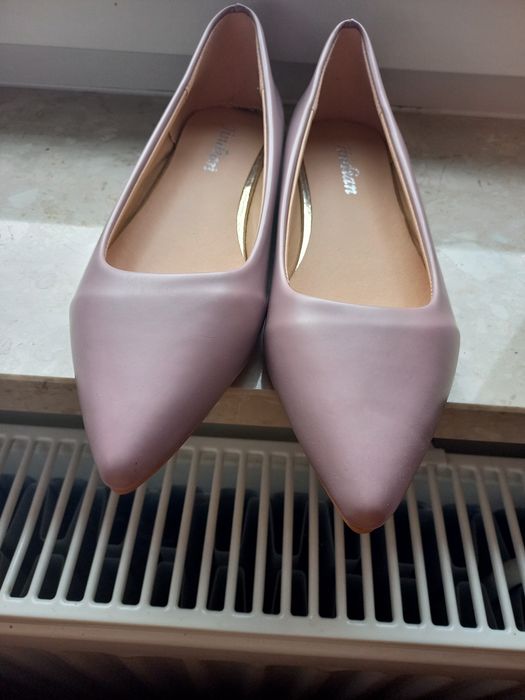 Liliowe botki r.40 nowe