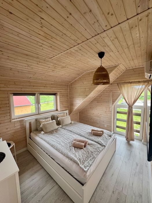 Nowoczesny domek z jacuzzi i sauną nad jeziorem Dadaj | Mazury | 8 os.