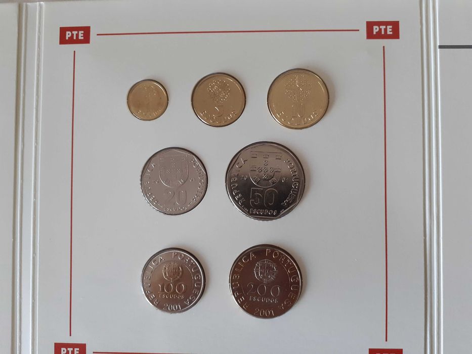 As últimas moedas correntes pré-euro-28 países-Coleções Philae