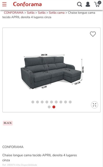 Sofa chaise longue