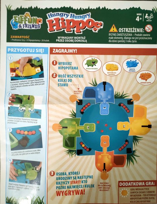 Gra Głodne Hipcie Hasbro