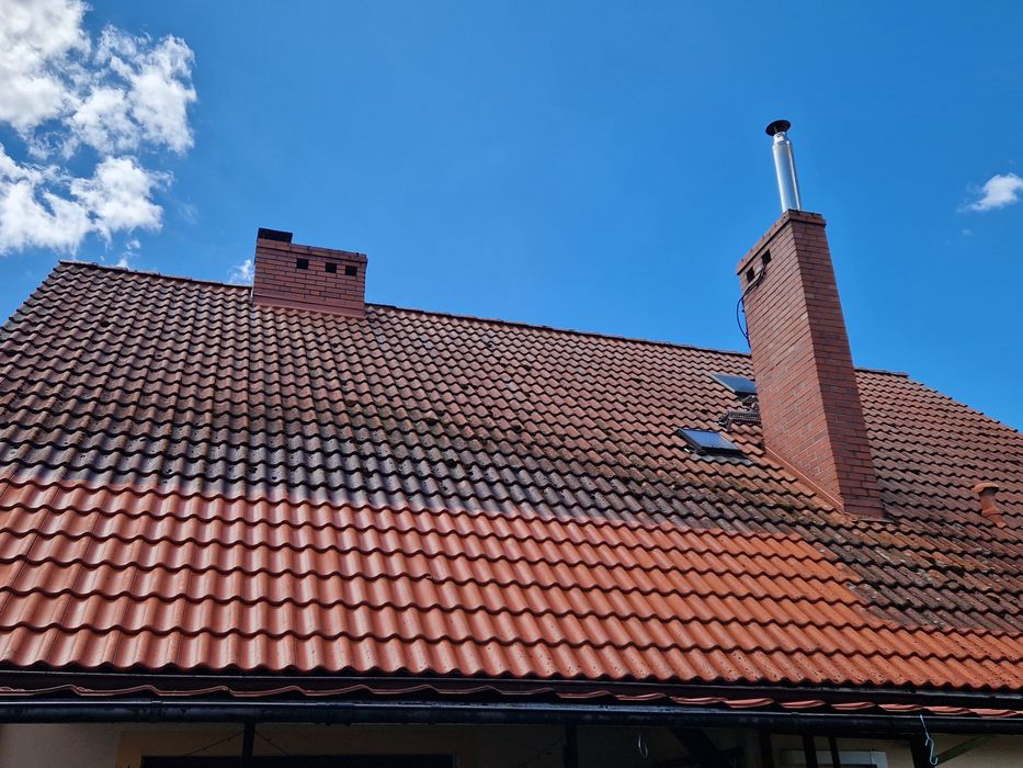 Mycie elewacji, dachów, kostki, paneli fotowoltaicznych, fasad szklany