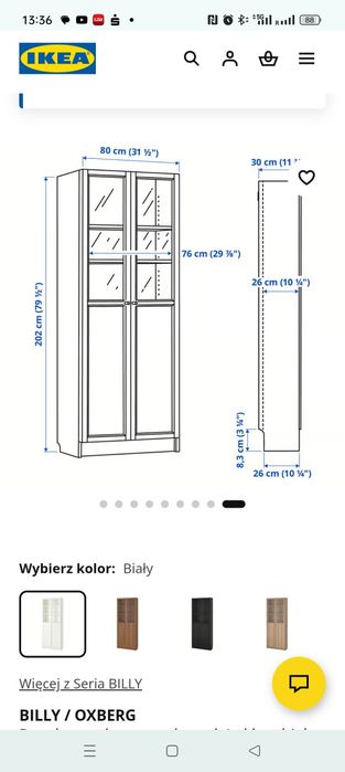 Regał witryna Ikea