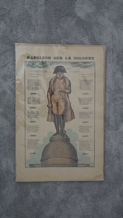 Plakat NAPOLEON „Napoléon sur la Colonne”.