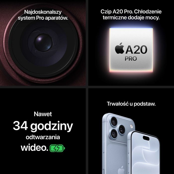 NOWY • iPhone 18 PRO 256 GB • Glacier • GWARANCJA • błękit lodowca • RATY