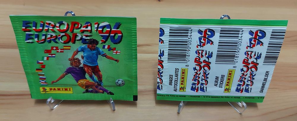 Saquetas cromos fechadas Euro 96 Panini