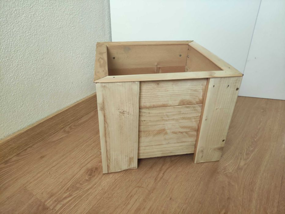 Vaso de madeira diy