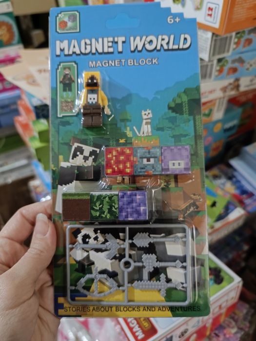 Магнітний конструктор Майнкрафт магнитный 50 блоків, 100, 150, 160 200