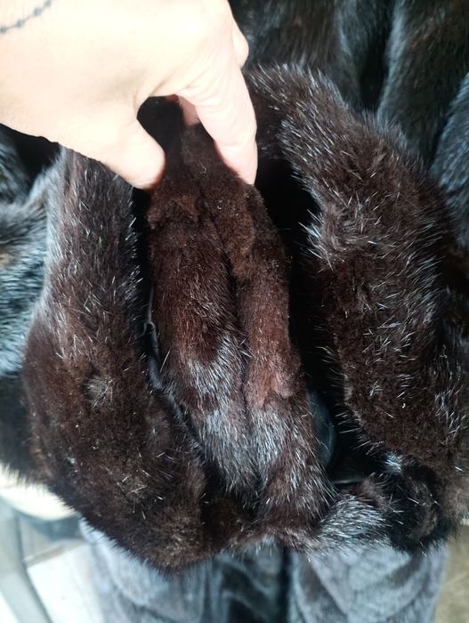 Винтаж. Дл 120см, Ог 130см. Норковая шуба в пол. Манто