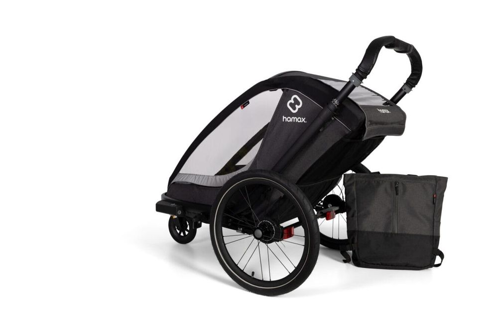 Hamax Cocoon One Grey/Black wozek przyczepka rowerowa pojedyncza