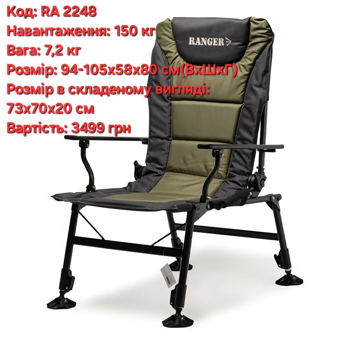 Кресло карповое складное,раскладное. Шезлонг,стул на природу,рыбалку