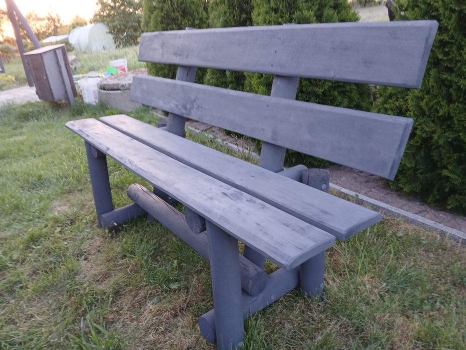 Customowe meble ogrodowe stół 2 ławki.