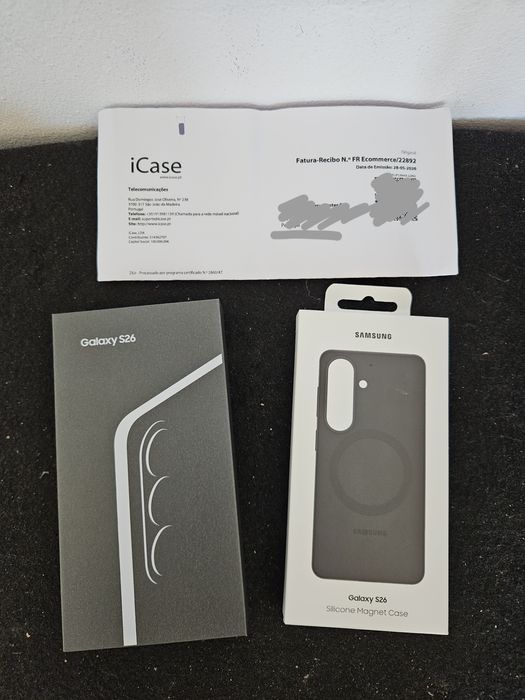 Samsung Galaxy S26 nunca usado (com fatura recibo)