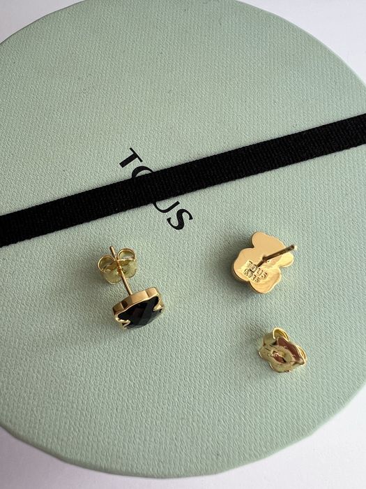 Tous kolczyki czarny miś.