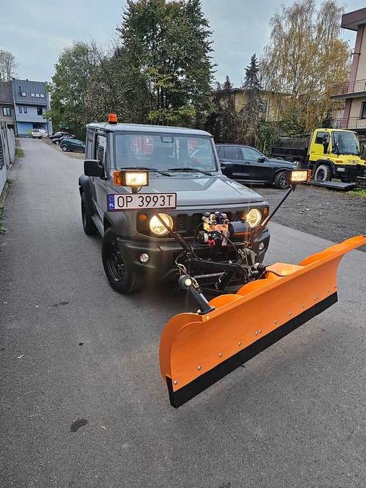 Pług śnieżny elektrohydraulika pełna opcja oświetlenie samochód pojazd