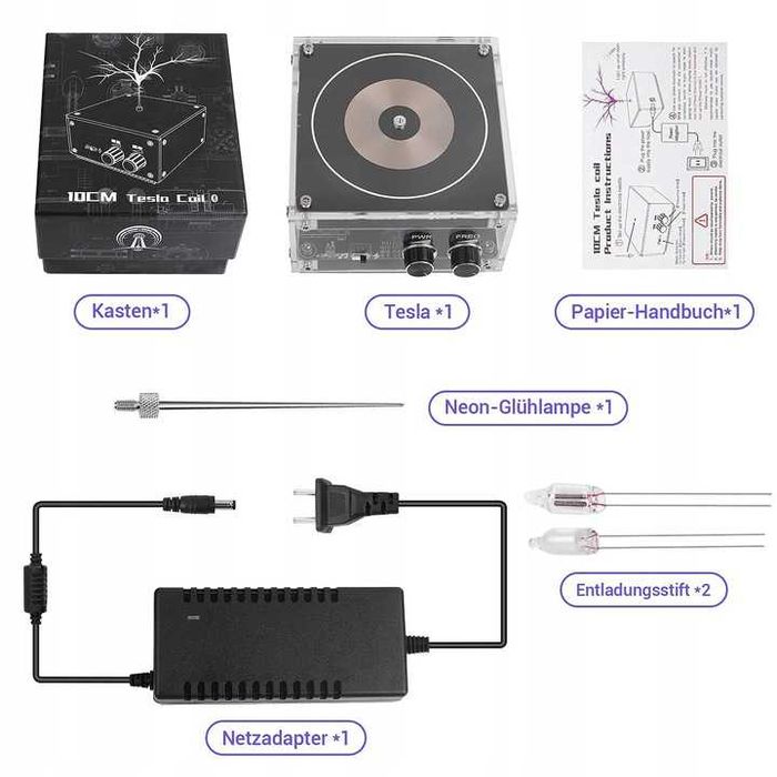 Bluetooth Tesla Coil Music Głośnik plazmowy Naukowe Eksperymenty