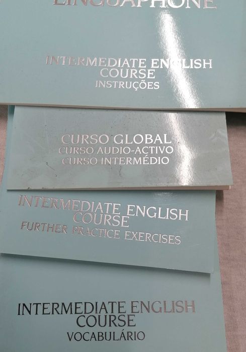 Livros apoio curso inglês, "Linguaphone", tudo por 5€