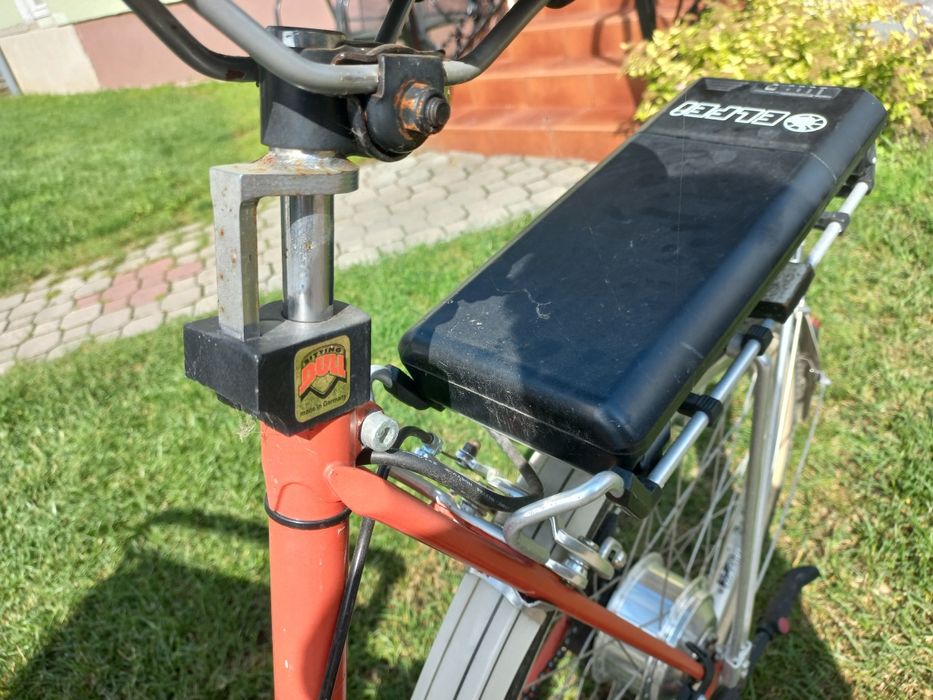 rower z wózkiem tandem riksza