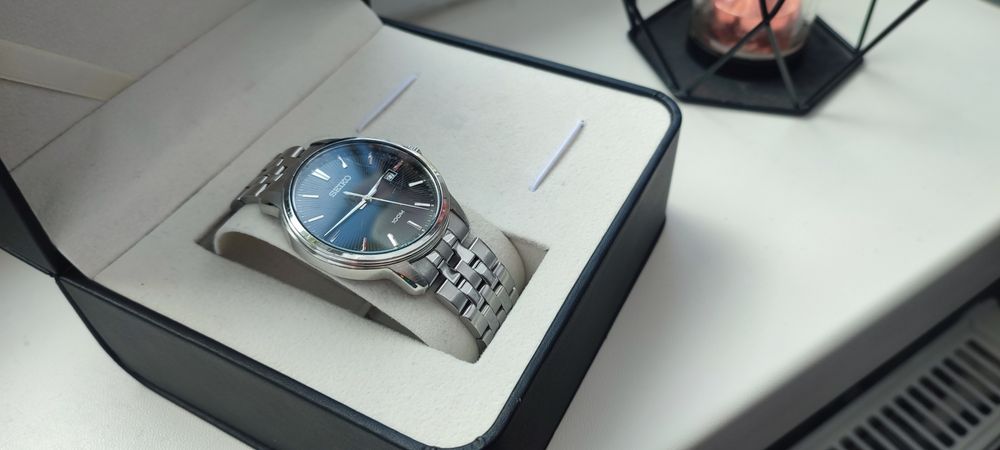 Zegarek męski Seiko srebrny 6N42