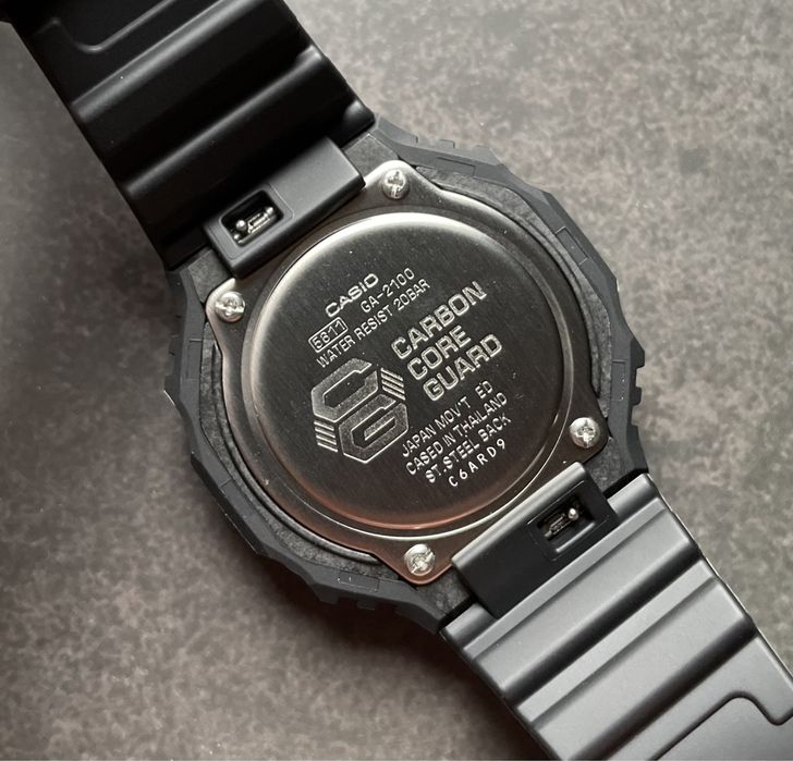 NEW! Годинник протиударний Casio G-Shock GA-2100-1A1 оригінал