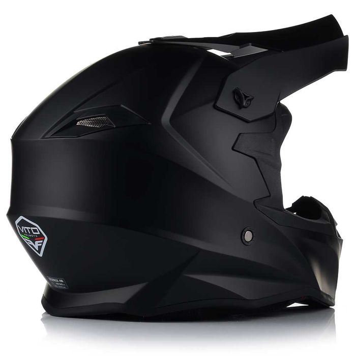 Kask motocyklowy VITO Tivoli cross quad ATV enduro czarny S-XXL - Nowy