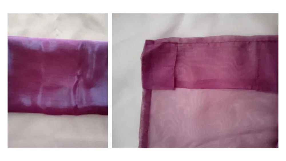 Cortinado IKEA rosa velho acetinado (reservado) + cortina organza